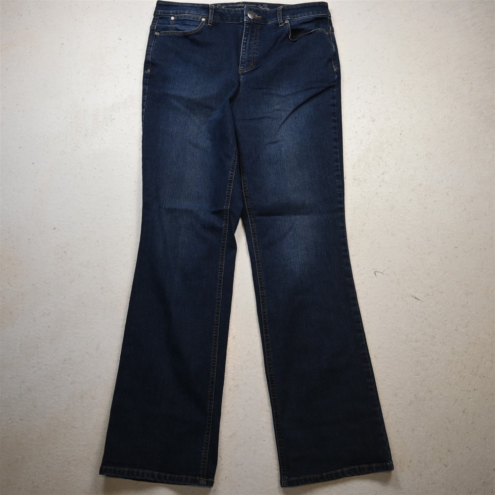Christopher & Banks 10 High Rise Classic Fit Rinse Stretch Denim Womens Jeans